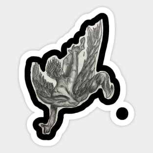 Falling Icarus Sticker